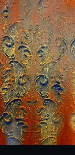Un motif baroque sublimé par un enduit décoratif – Bassin d’Arcachon, Bassin d'Arcachon, Enjoy Peinture